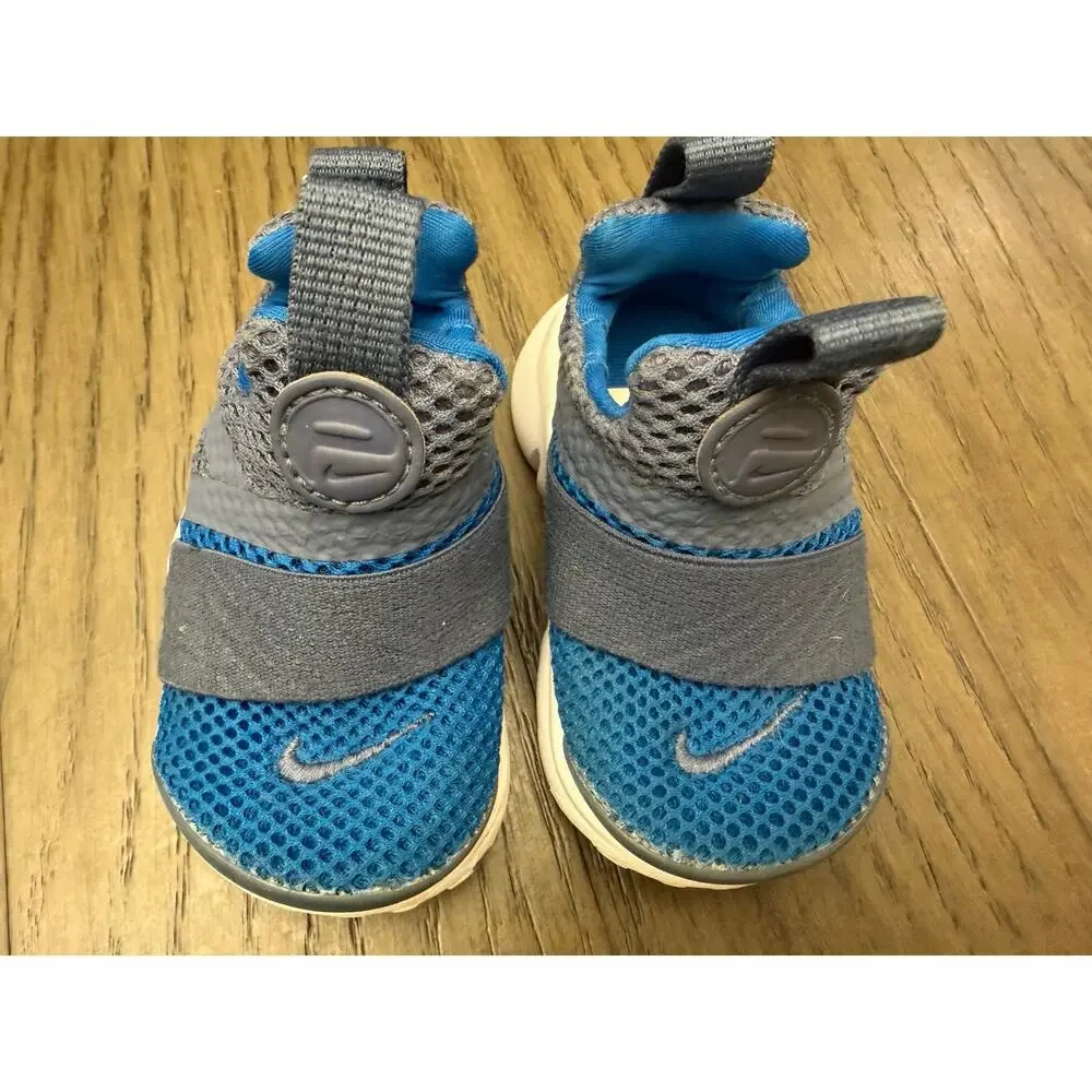 Nike Presto Extreme Toddler 4C Blue Gray Slip On Sneakers